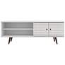 7_Liberty 63" Wide White Gloss Wood Modern TV Stand more views