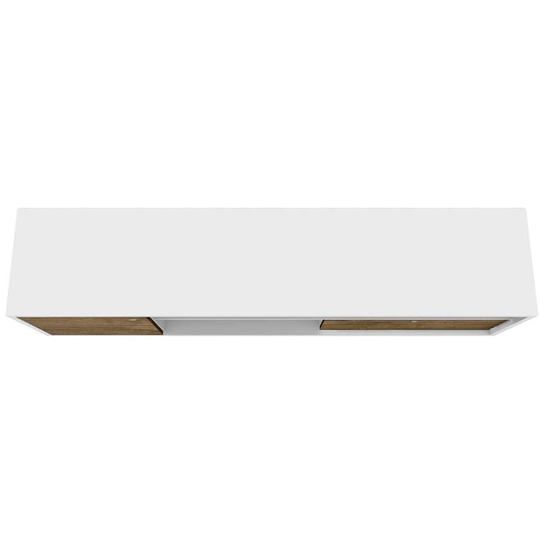 Image 5 Liberty 70 3/4" Wide Rustic Wood and White Modern TV Stand more views