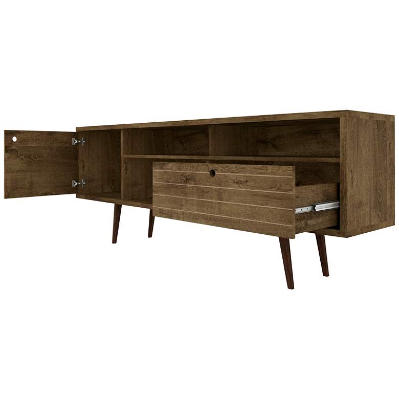 Image 3 Liberty 70 3/4 inch Wide Rustic Wood Modern TV Stand more views