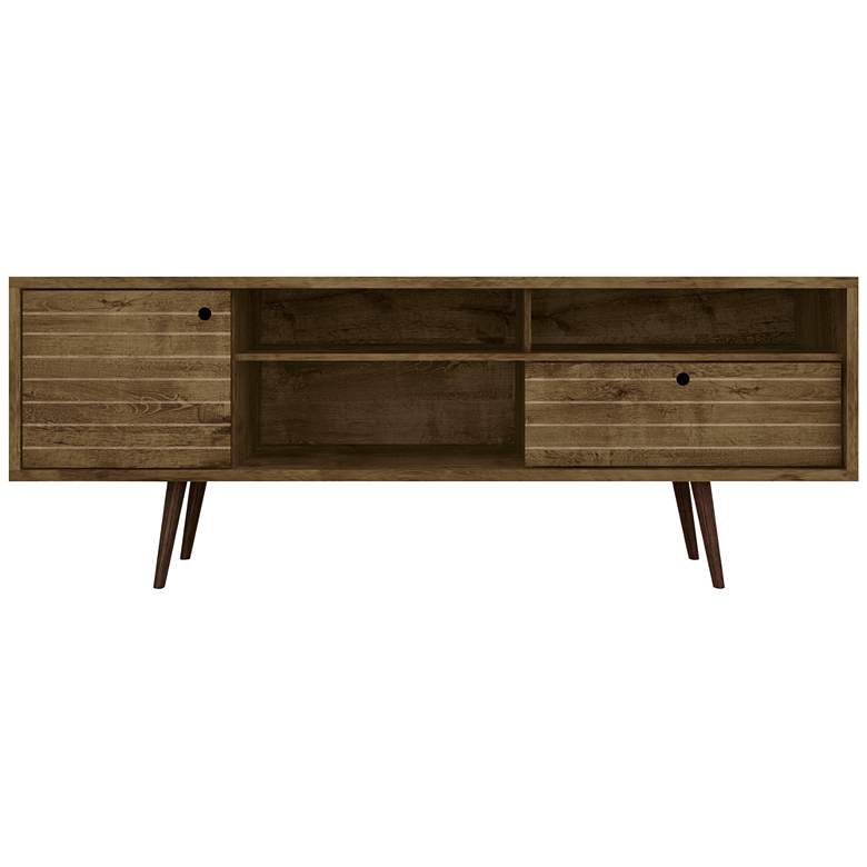 Image 6 Liberty 70 3/4" Wide Rustic Wood Modern TV Stand more views