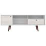 Liberty 70 3/4" Wide White Gloss Wood 1-Drawer TV Stand