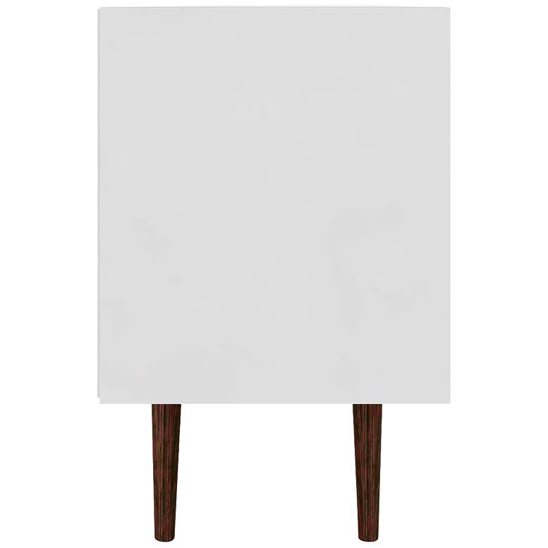 Image 5 Liberty 70 3/4" Wide White Gloss Wood 1-Drawer TV Stand more views