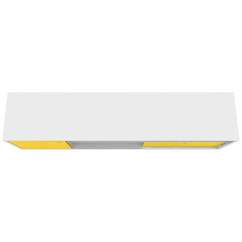 Image 5 Liberty 70 3/4" Wide Yellow and White Modern TV Stand more views