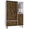 Liberty 76 1/4" White and Rustic Brown Armoire with Mirror