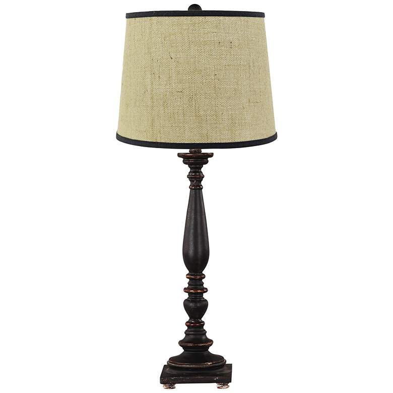 Image 1 Liberty Distressed Black Table Lamp