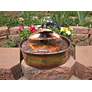 Libra 9" High Heavy Gauge Copper Outdoor Tabletop Fountain