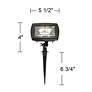 Libra Black Low Voltage LED Landscape Flood Light in scene