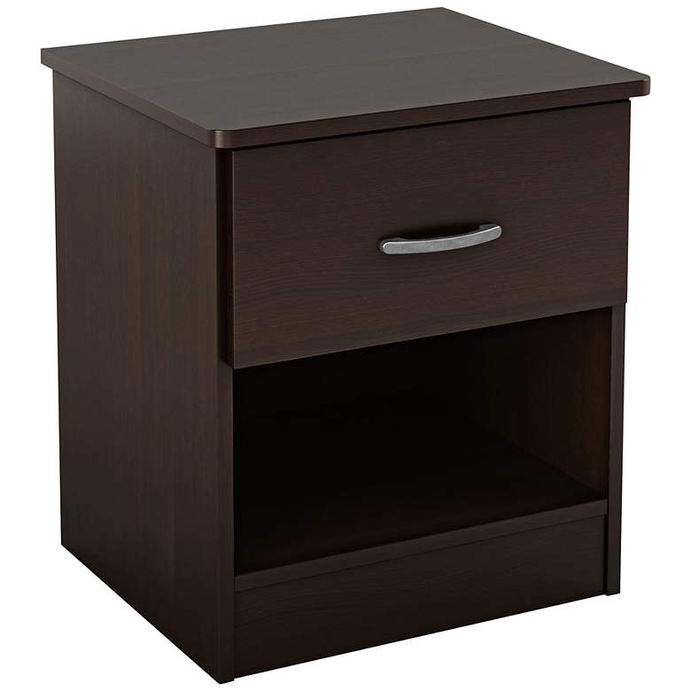 Image 1 Libra Collection Chocolate Single-Drawer Night Stand