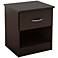 Libra Collection Chocolate Single-Drawer Night Stand