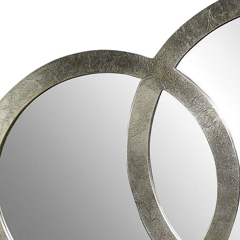 Libra Silver Leaf 3-Ring 58 inch x 30 inch Wall Mirror more views
