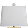 Library Gray 23" High Porcelain Accent Table Lamp
