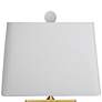 2_Library Gray 23" High Porcelain Accent Table Lamp more views