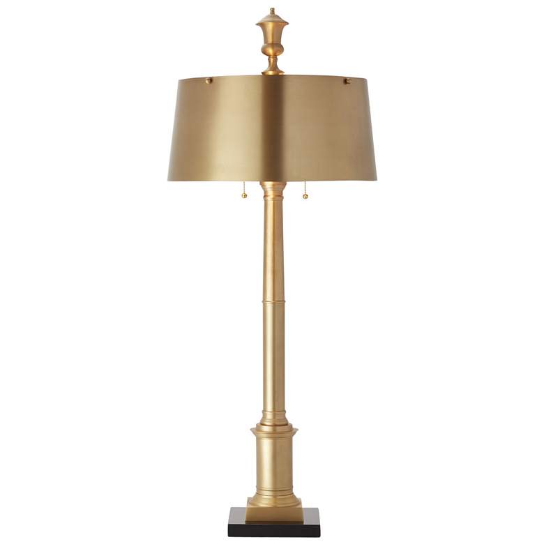Image 1 Library Lamp-Antique Brass