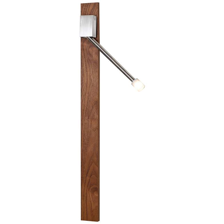 Image 1 Libri Left Walnut Mounting Kit Wall Mount Plug In