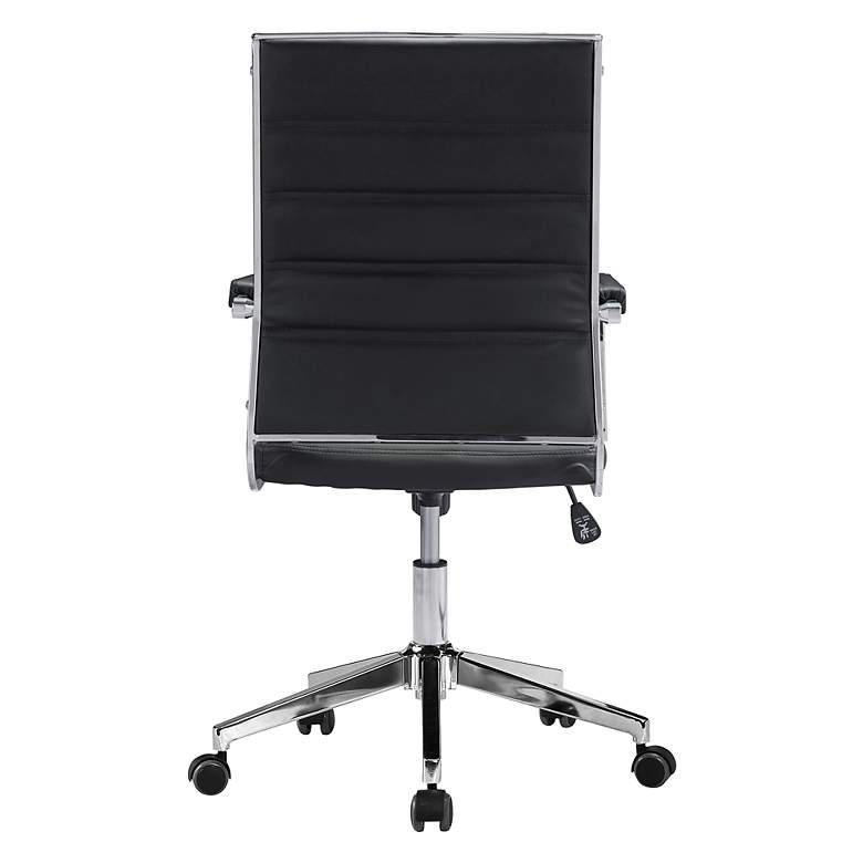 Image 7 Liderato Black Faux Leather Adjustable Swivel Office Chair more views