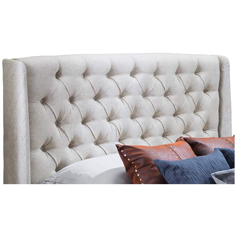 Image 1 Lidia Off-White Full/Queen Wing Headboard