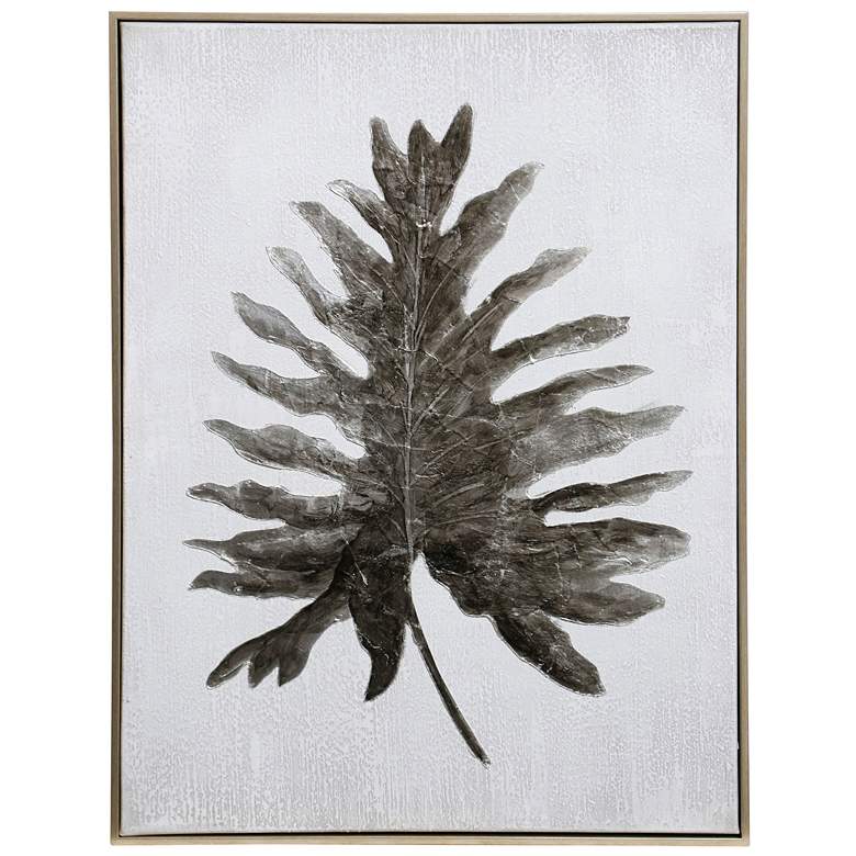 Image 1 Lief Petiole I 24" x 36" Natural Hand Painted Framed Canvas Wall