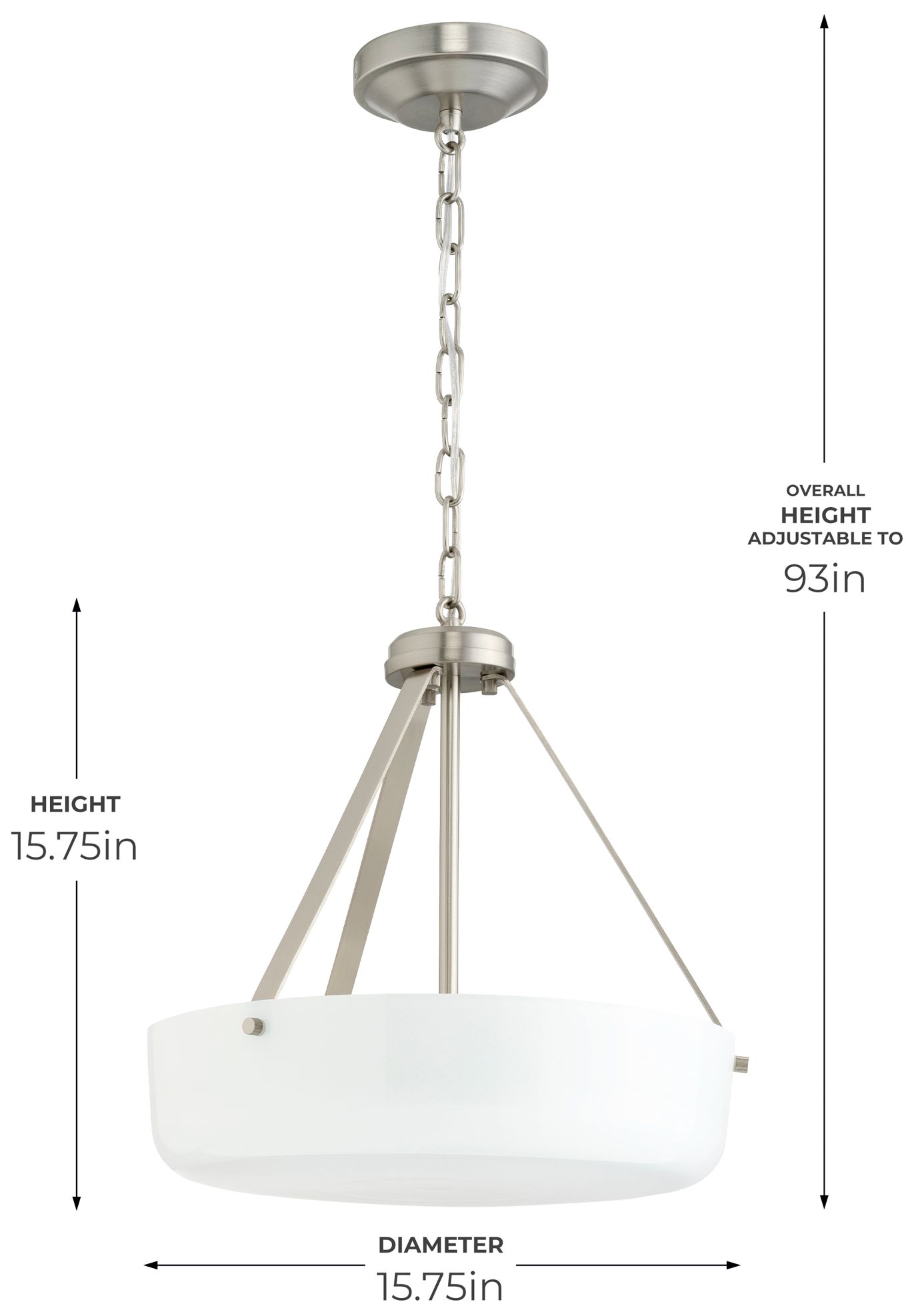 Image 5 Lieon Three-Light Convertible Pendant more views