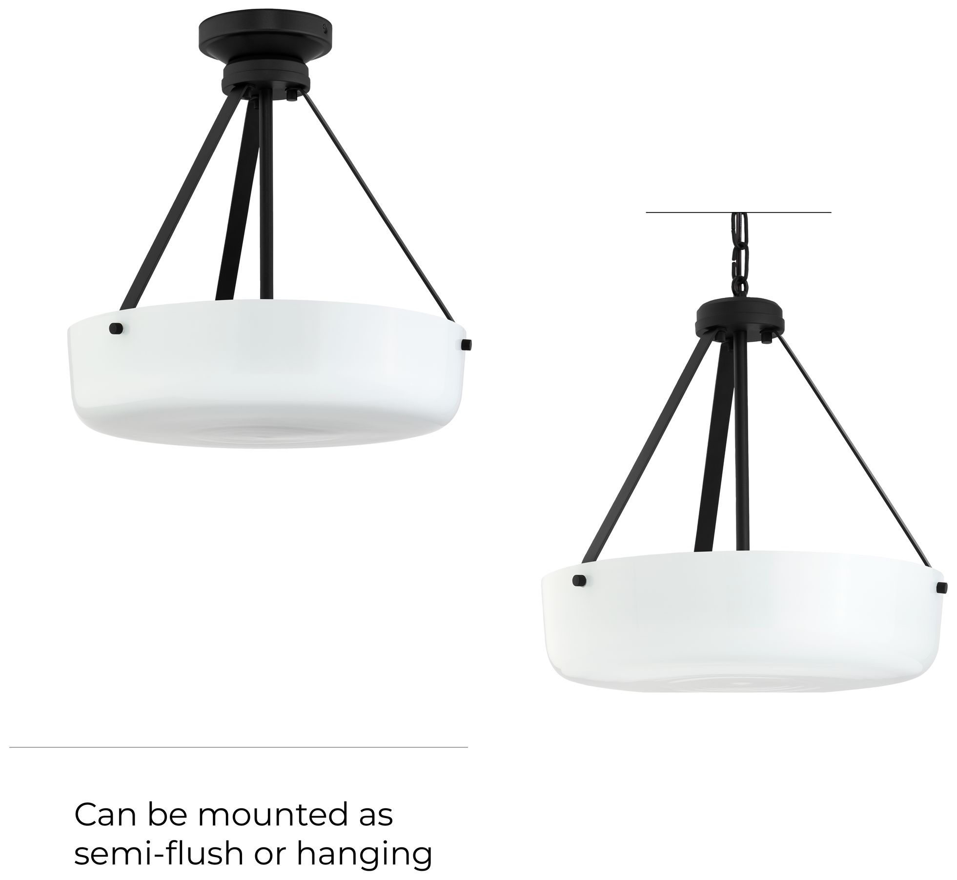 Lieon Three-Light Convertible Pendant