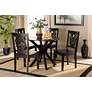Liese Dark Brown Wood 5-Piece Dining Table and Chair Set