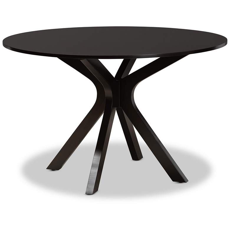 Image 2 Liese Two-Tone Brown Wood 7-Piece Dining Table and Chair Set more views