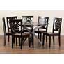 Liese Two-Tone Brown Wood 7-Piece Dining Table and Chair Set