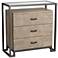 Liev 33 1/2" Wide Wood - Metal 3-Drawer Modern Accent Chest