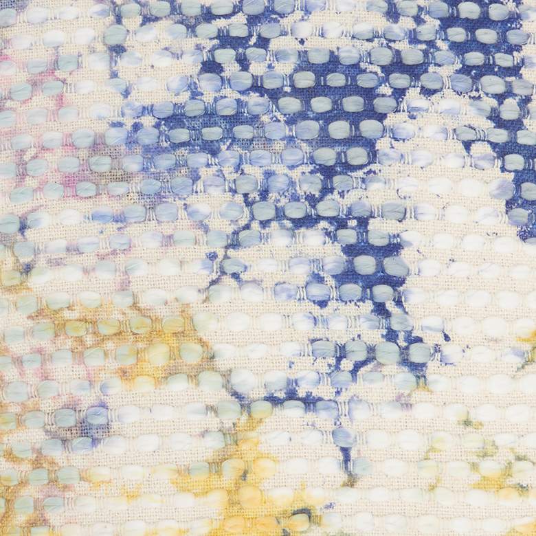 Image 3 Life Styles Blue and Yellow Tie-Dye 22" Square Throw Pillow more views