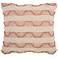 Life Styles Blush Arch Stripes 20" Square Throw Pillow