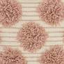 3_Life Styles Blush Tufted Pom Poms 18" Square Throw Pillow more views