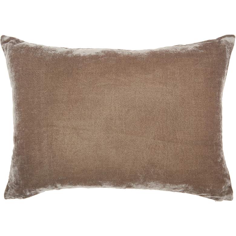 Image 2 Life Styles Charcoal Velvet Interlock 20"x14" Throw Pillow more views