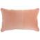 Life Styles Coral Hand-Stitched Velvet 20" x 12" Pillow