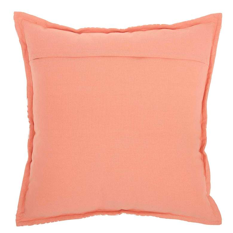 Life Styles Coral Velvet Scallops 18&quot; Square Throw Pillow more views