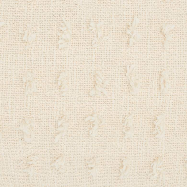 Image 3 Life Styles Cream Cut Fray Texture 20"x14" Throw Pillow more views