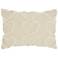 Life Styles Cream Raised Hearts 20"x14" Throw Pillow