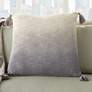 Life Styles Gray Ombre Tassels 22" Square Throw Pillow