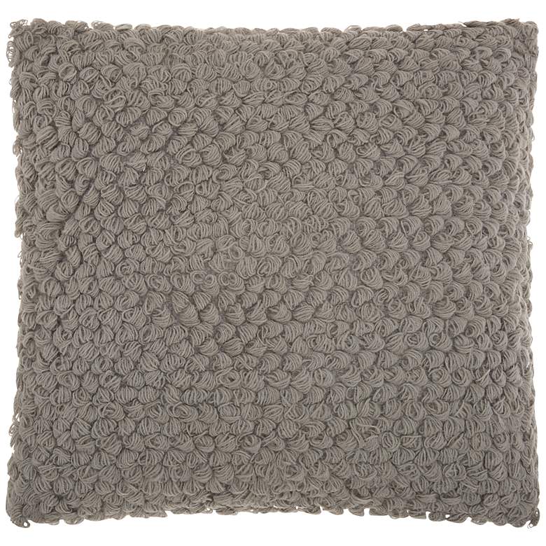 Image 2 Life Styles Gray Thin Group Loops 20" Square Throw Pillow