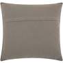 Life Styles Gray Thin Group Loops 20" Square Throw Pillow