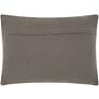 Life Styles Gray Thin Group Loops 20" x 14" Throw Pillow