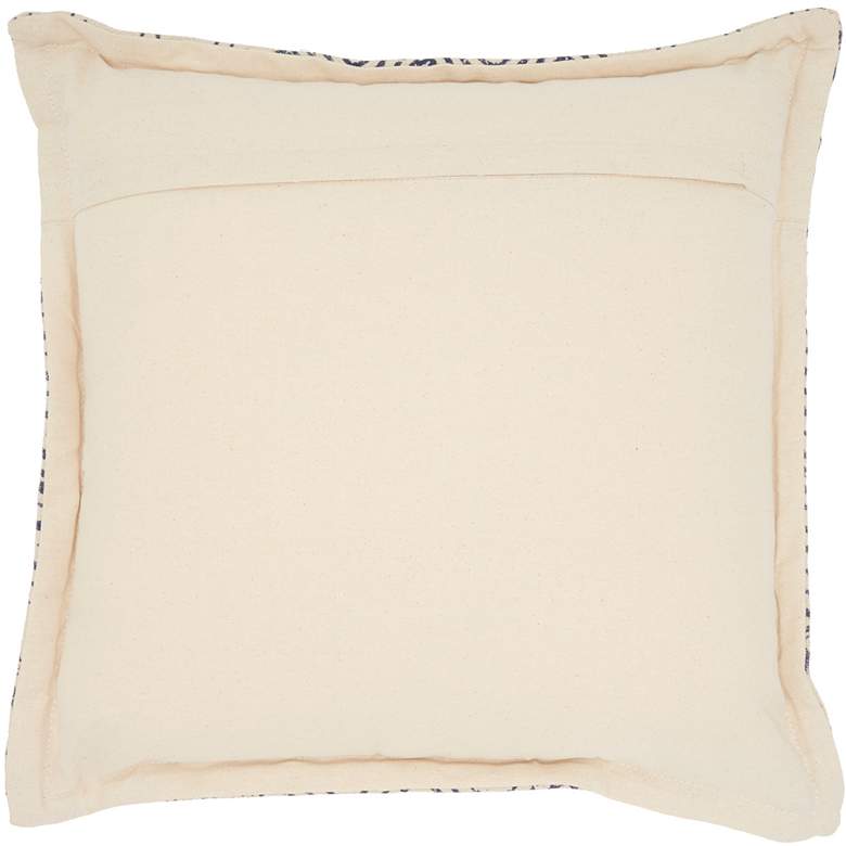 Image 2 Life Styles Indigo Flower Patch 20" Square Throw Pillow more views