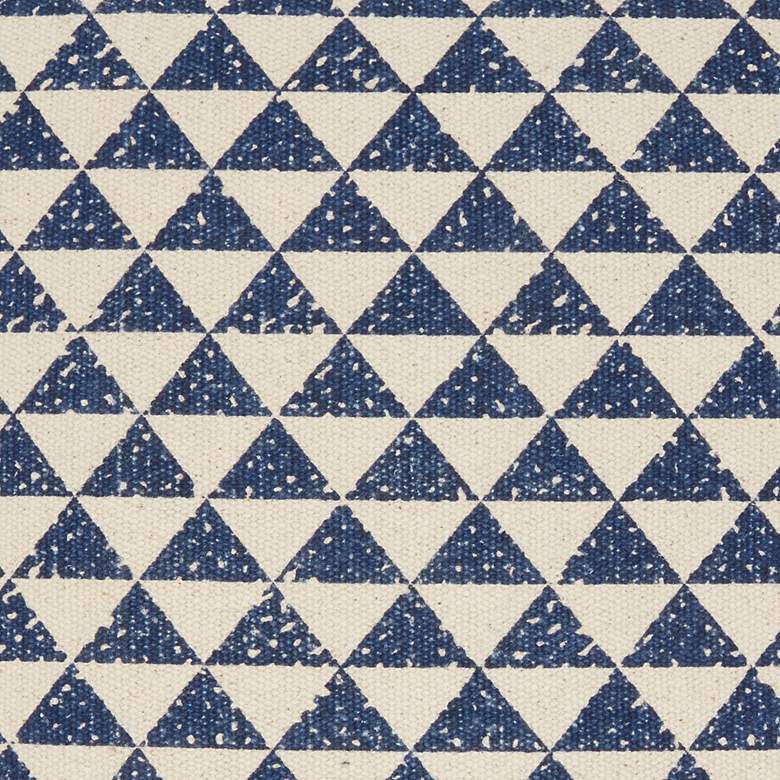 Image 3 Life Styles Indigo Triangles 20" Square Throw Pillow more views