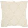 Thumbnail2 of Life Styles Ivory Diamond Lattice 18" Square Throw Pillow