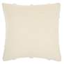 Life Styles Ivory Diamond Lattice 18" Square Throw Pillow