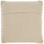 Life Styles Ivory Thin Group Loops 20" Square Throw Pillow