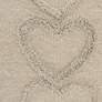 3_Life Styles Khaki Raised Hearts 20"x14" Throw Pillow more views