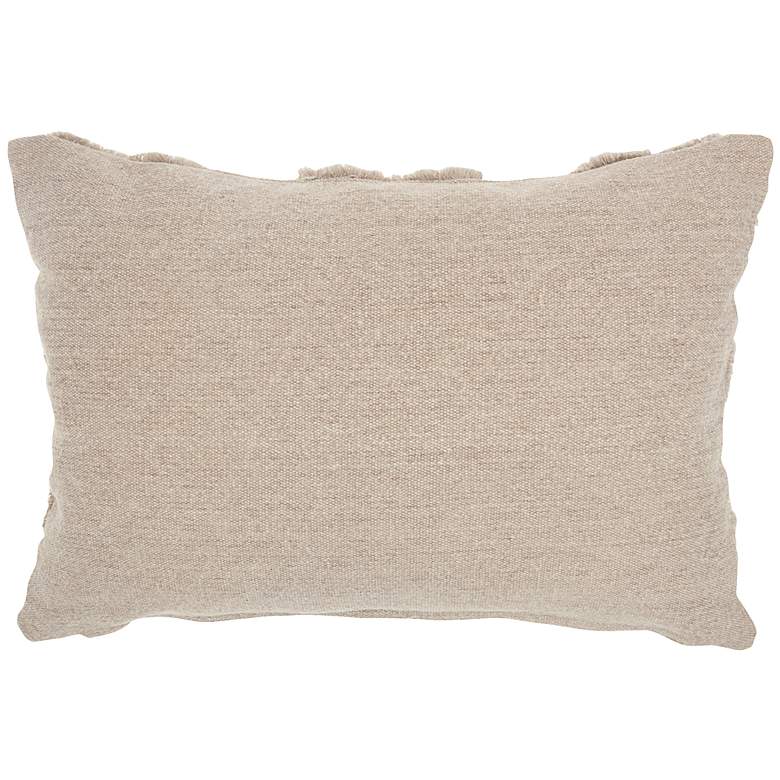 Image 4 Life Styles Khaki Raised Hearts 20"x14" Throw Pillow more views