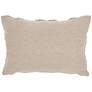 4_Life Styles Khaki Raised Hearts 20"x14" Throw Pillow more views