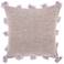 Life Styles Lavender Tassel Border 18" Square Throw Pillow