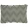 Life Styles Light Gray Chevron 20" x 14" Throw Pillow