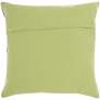 Life Styles Lime Navy Color Block 18" Square Throw Pillow